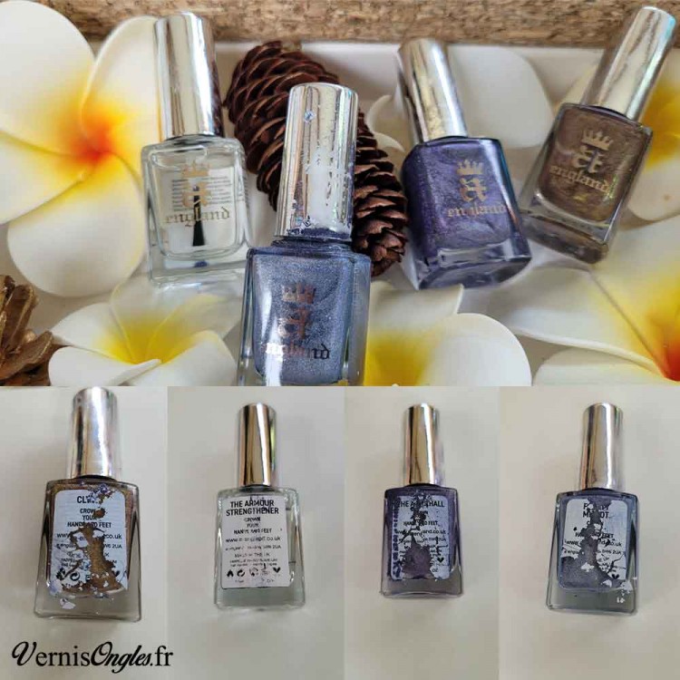 1 Lot de 4 Vernis a Ongles A England